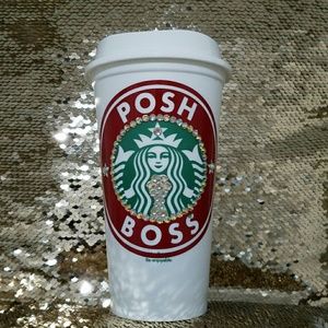 Starbucks Other - Poss Boss Starbucks Plastic 16 Oz.Bling Coffee Cup Starbucks Other - Poss Boss Starbucks Plastic 16 Oz.Bling Coffee Cup